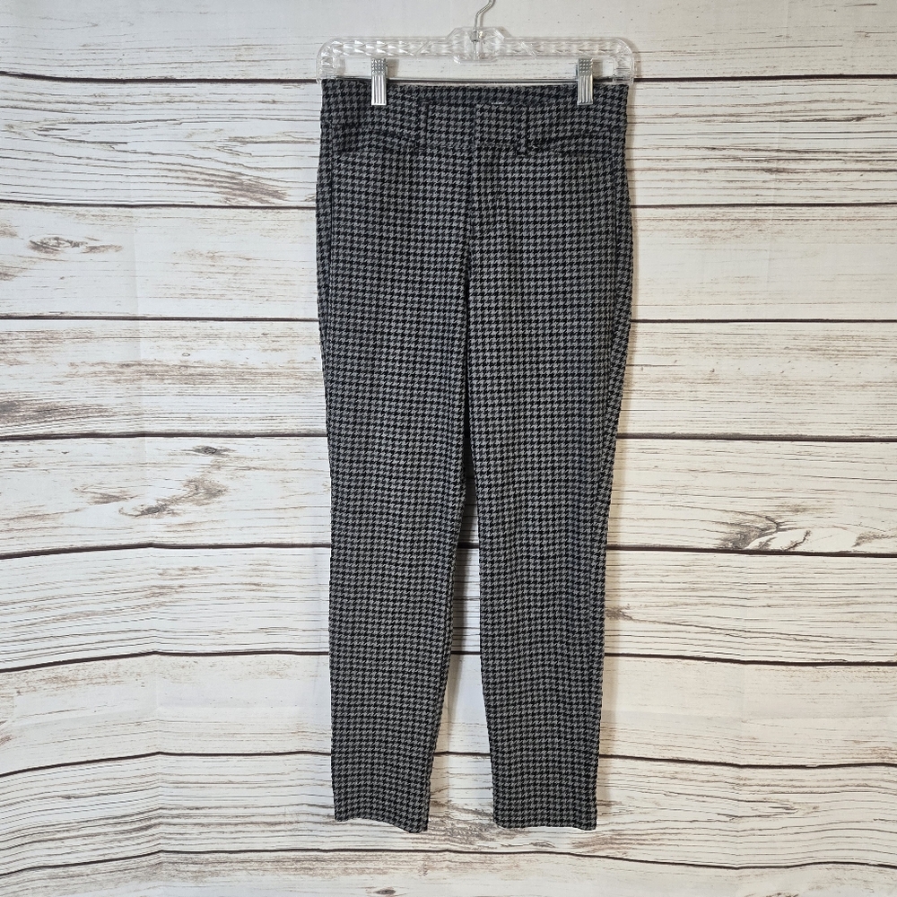 Old Navy Pixie Pants Size 0 Gray Houndstooth - image 3